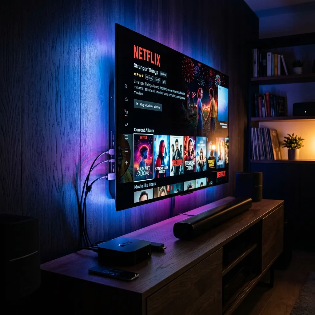 Smart TV IPTV playback comparison showing Ghost IPTV stability